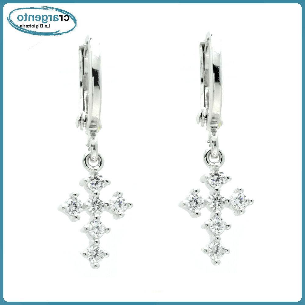 orecchini donna cerchio pendenti zirconi da con