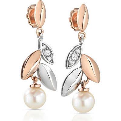 orecchini donna collezione gioia perla oro rosa