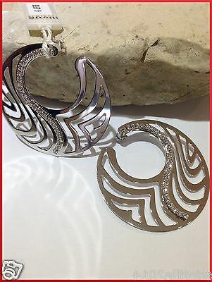 orecchini donna collezione kalahari metallo rodiato con