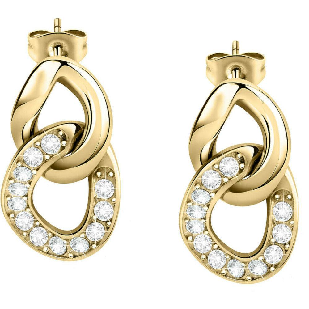 orecchini donna collezione unica acciaio dorato e