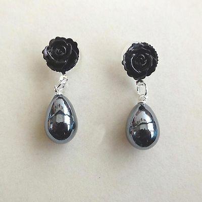 orecchini donna colore argento rosa con perla