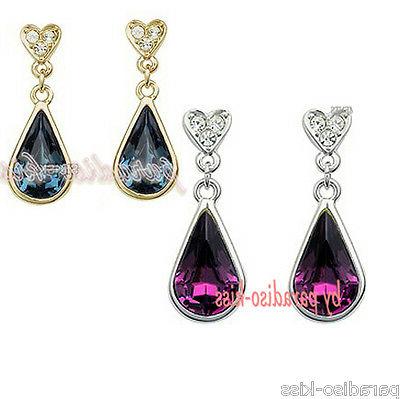 orecchini donna con cristallo swarovski zircone elegante