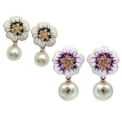 orecchini donna con cristallo swarovski zircone fiore