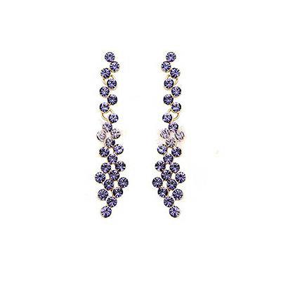 orecchini donna con cristallo swarovski zircone violette