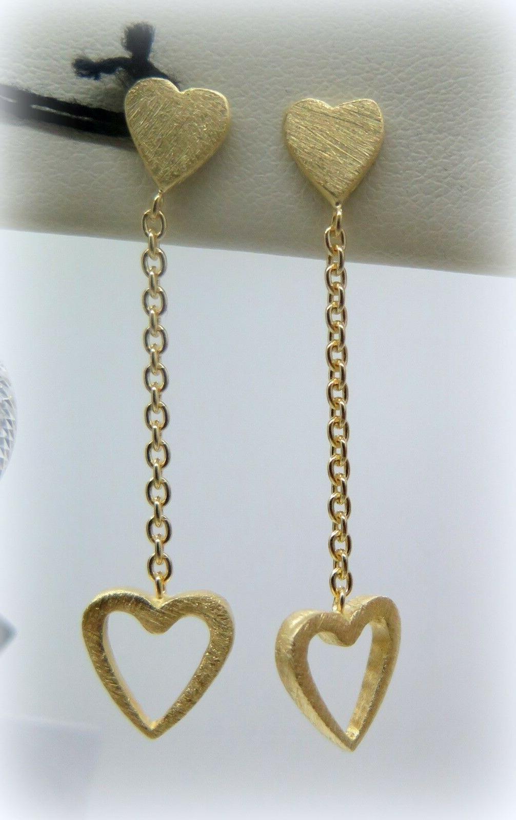 orecchini donna cuore pendenti in argento 925