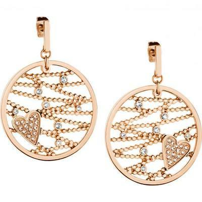 orecchini donna cuoremio sada02 acciaio rose swarovski