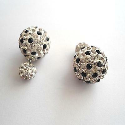 orecchini donna doppia perla colore argento con