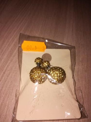 orecchini donna doppia perla colore oro con