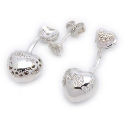 orecchini donna elo argento 925 percent cuore