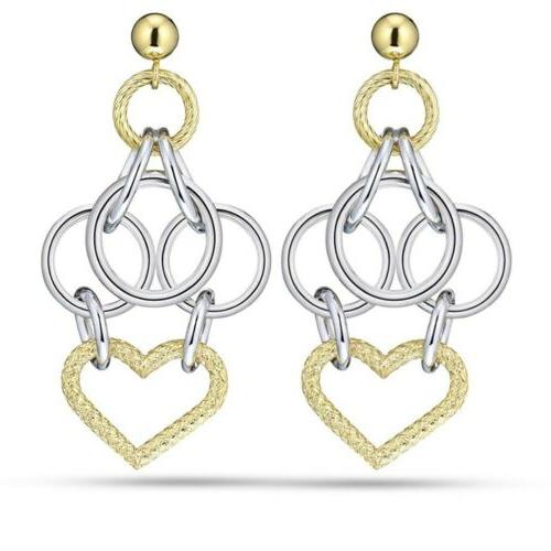 orecchini donna essenza sagx06 argento rodiato cuore