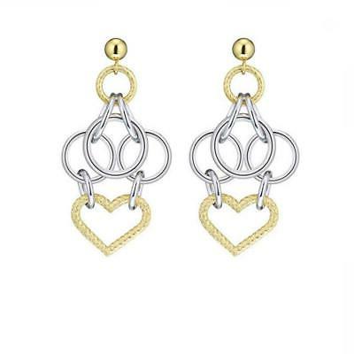 orecchini donna essenza sagx06 pendente cuore in