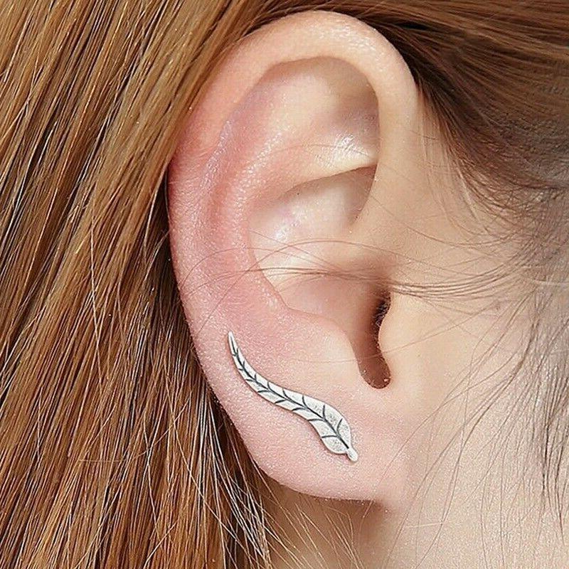 orecchini donna forma foglia a lobo monachella