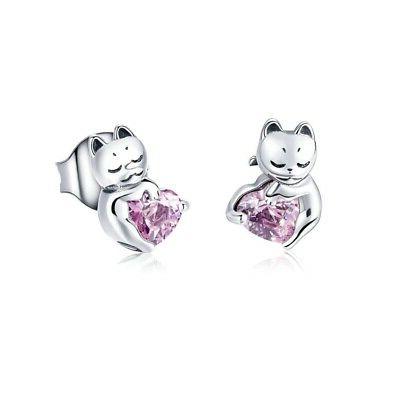 orecchini donna gatto ornata da cristallo by