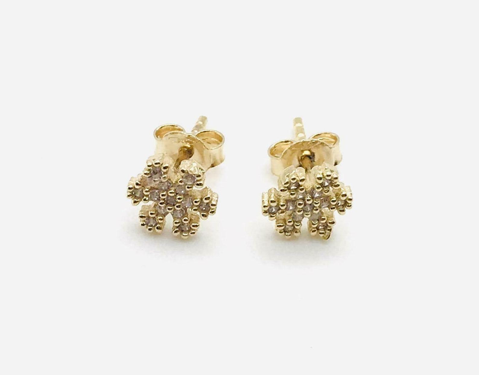 orecchini donna giallo 18 kt fiocco di