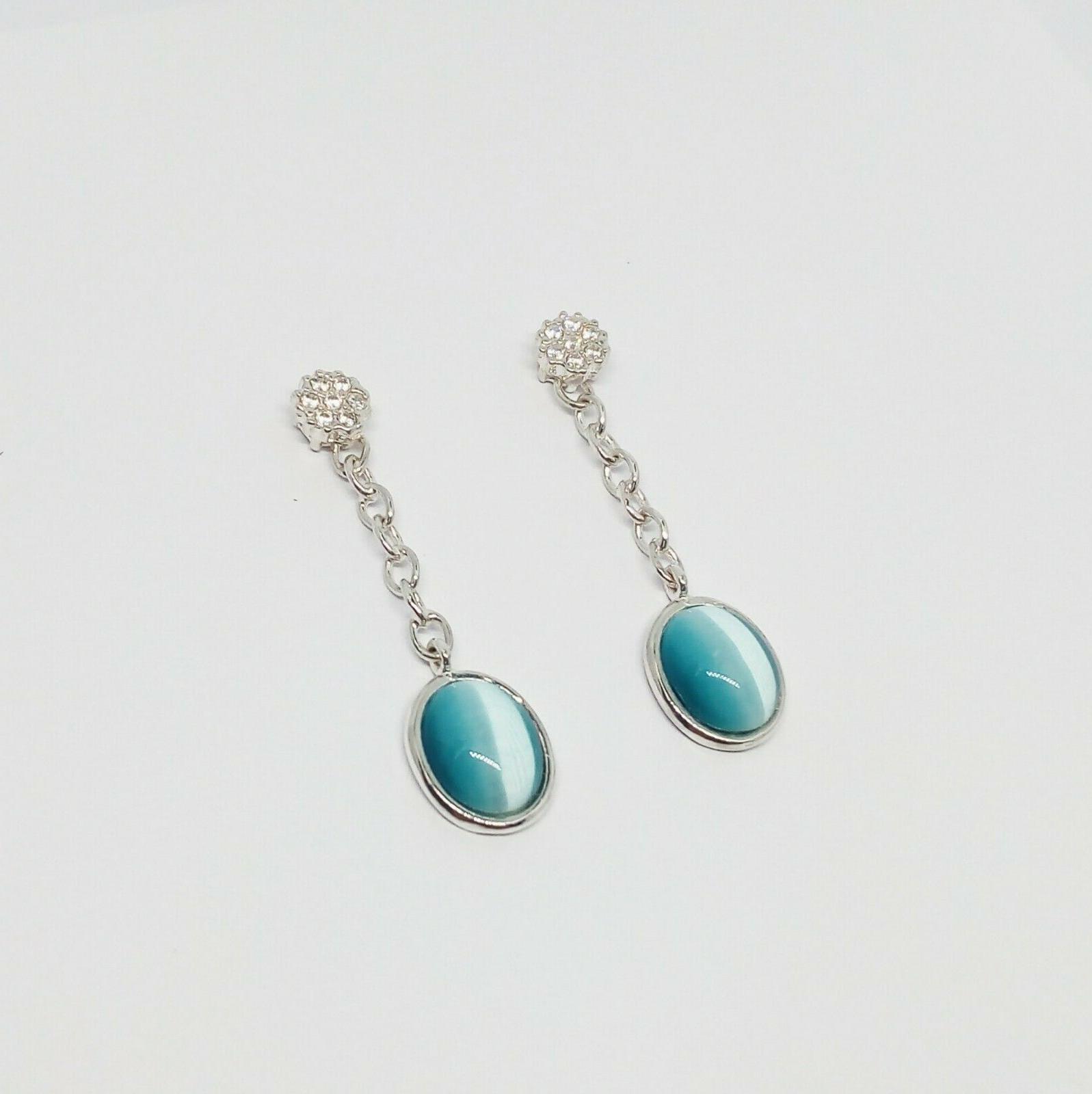 orecchini donna in argento con cabochon occhio