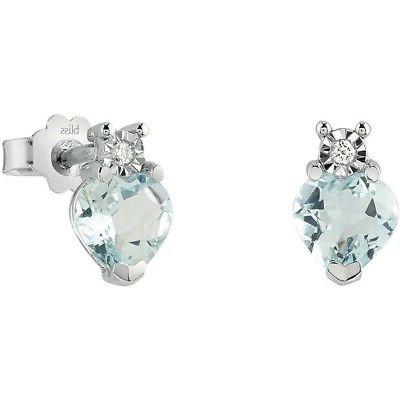 orecchini donna in oro bianco con diamante