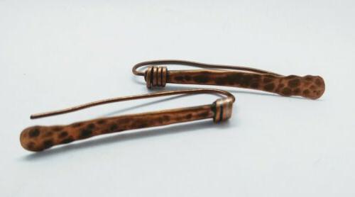 orecchini donna in rame a filo stile