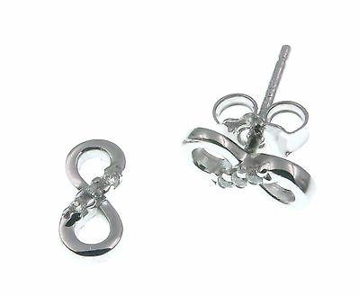 orecchini donna infinito argento 925 con zirconi