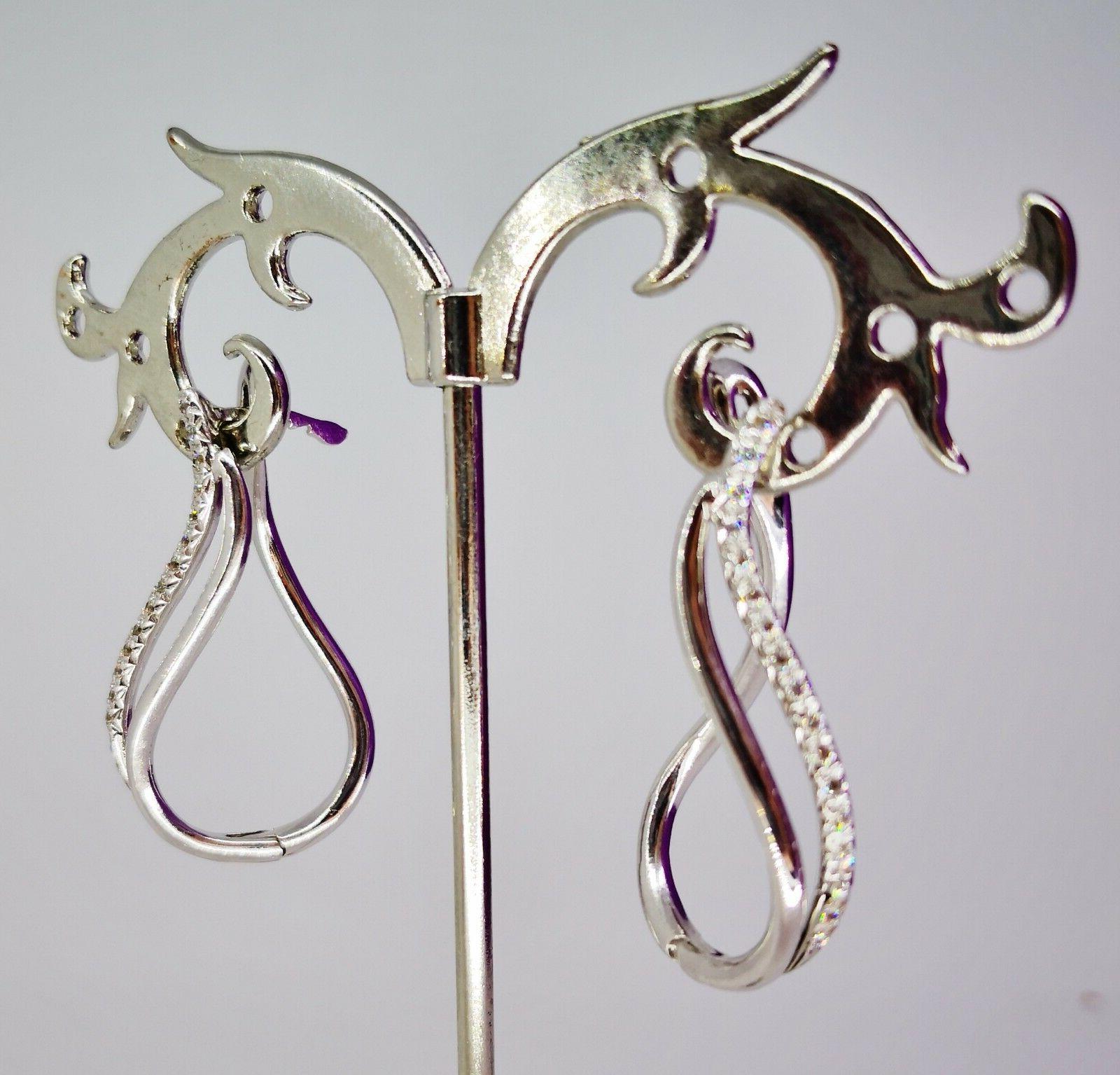 orecchini donna infinito oro bianco 18k 750