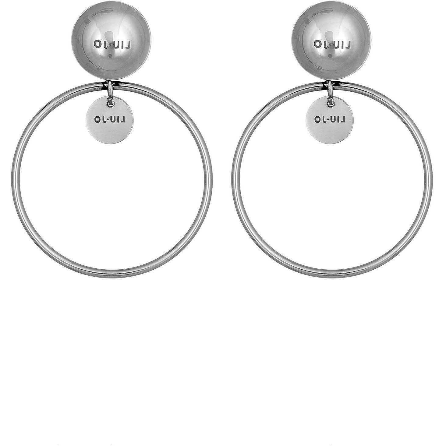orecchini donna lj1223 cerchio piccolo in acciaio