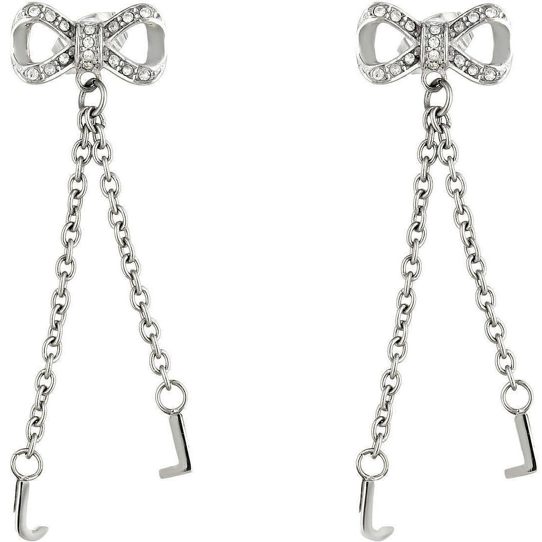 orecchini donna lj1289 fiocco in acciaio con