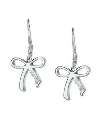 orecchini donna lj334 argento 925 percent fiocco