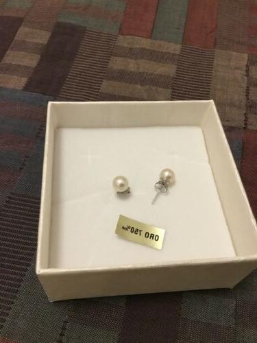 orecchini donna lobo colore oro bianco con