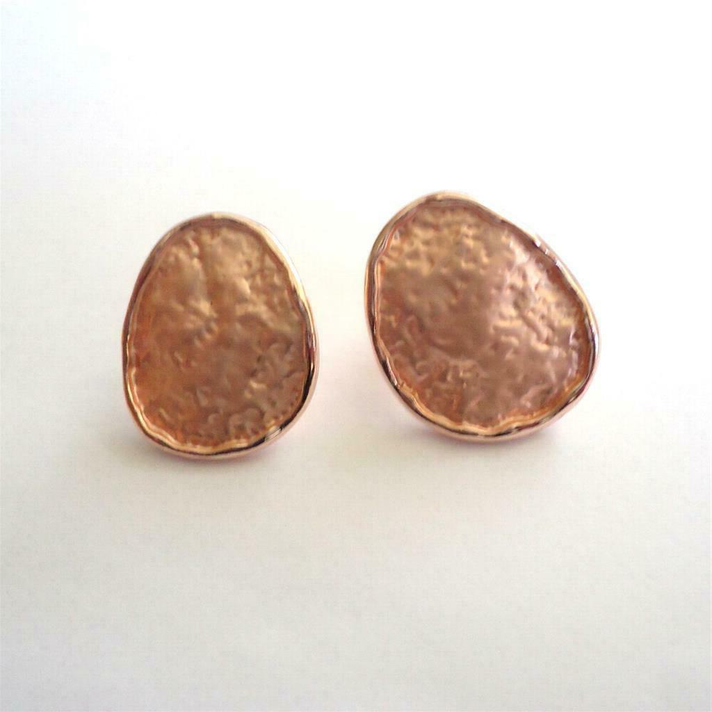 orecchini donna lobo colore oro bottone rosa