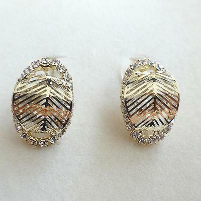 orecchini donna lobo foglia colore oro con