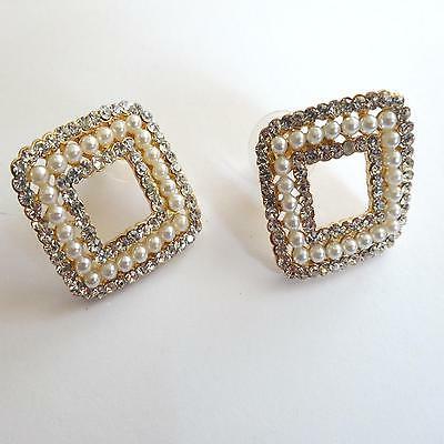 orecchini donna lobo rombi colore oro con