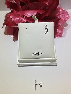 orecchini donna oro bianco 9 kt diamanti