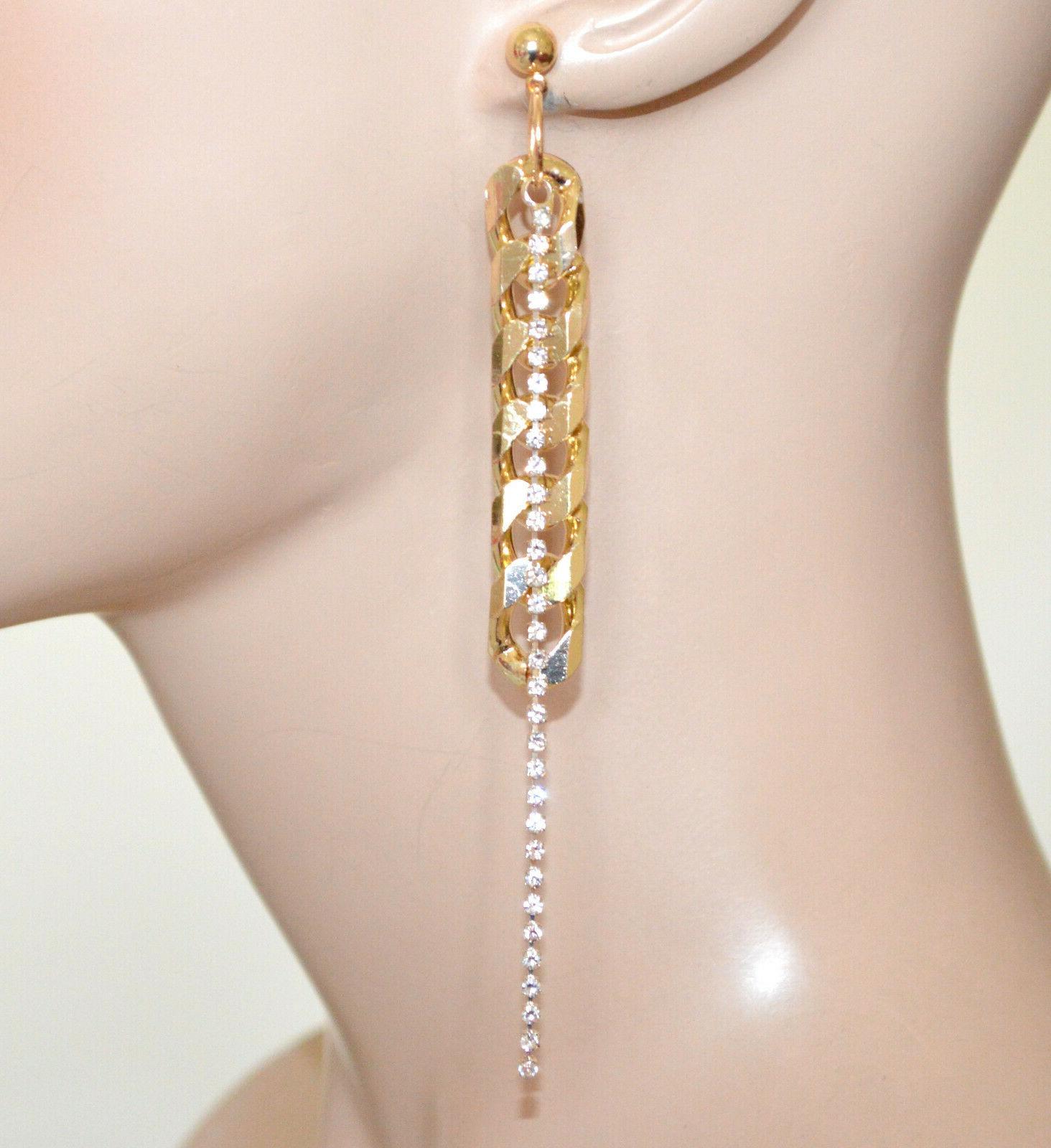 orecchini donna oro catena pendenti lunghi filo