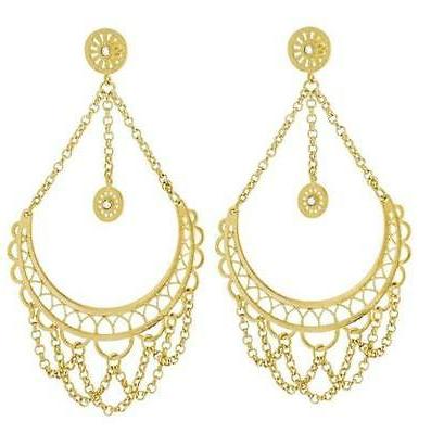 orecchini donna ottone dorato 1607295 collezione frida