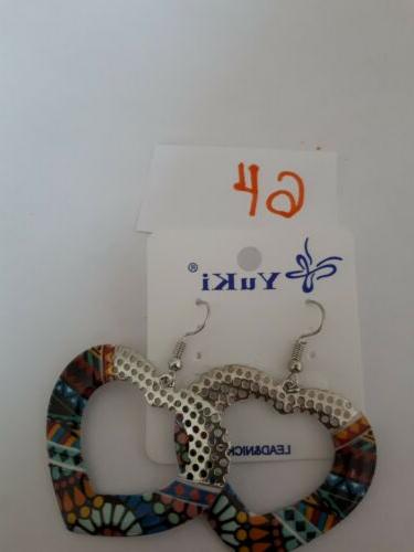 orecchini donna pendente cuore grande