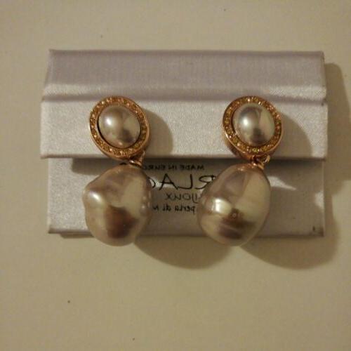 orecchini donna pendenti a goccia perle classic