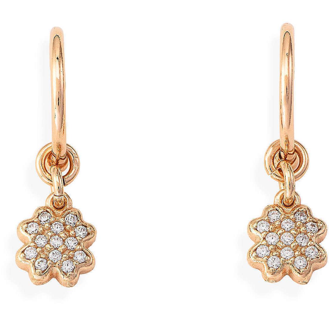 orecchini donna pendenti argento 925 oqrz quadrifoglio