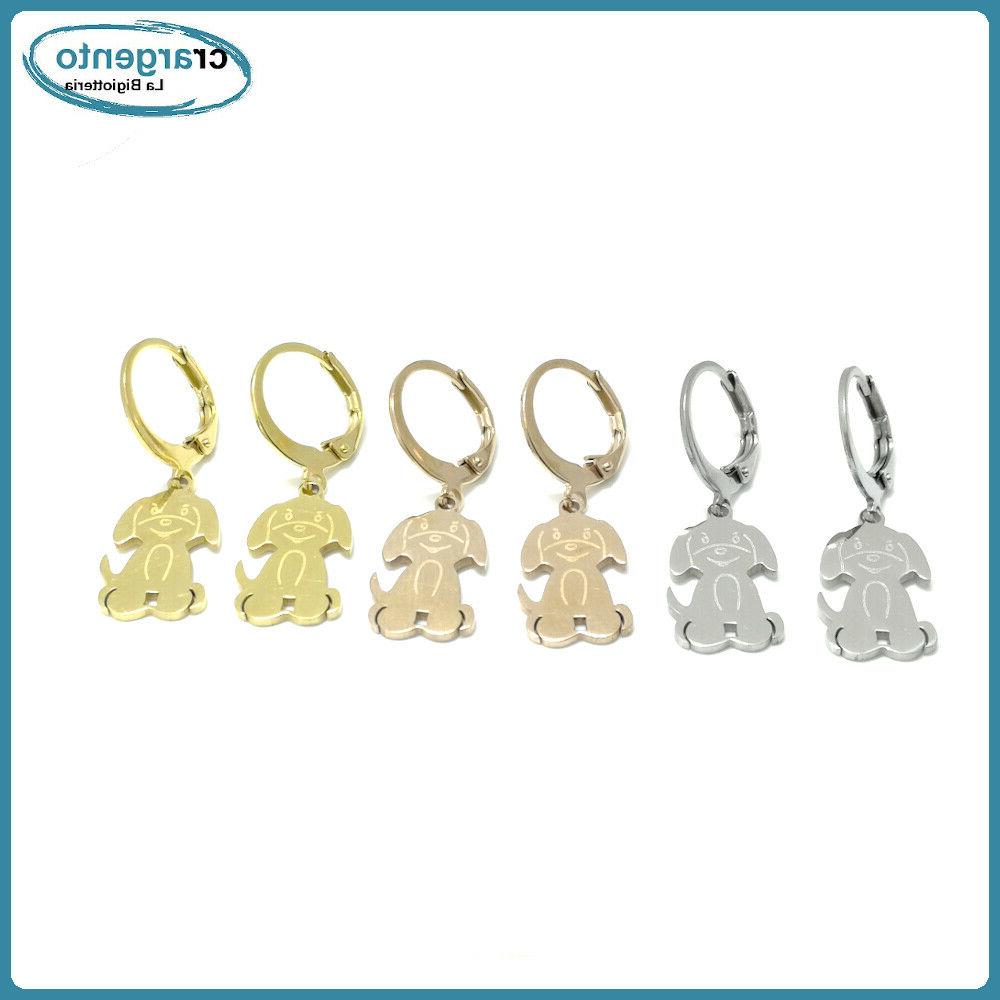 orecchini donna pendenti bigiotteria acciaio inox da