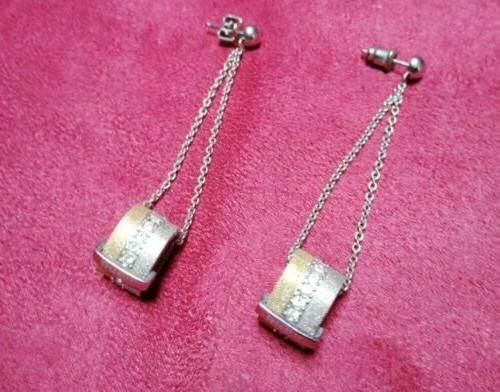 orecchini donna pendenti brillantini