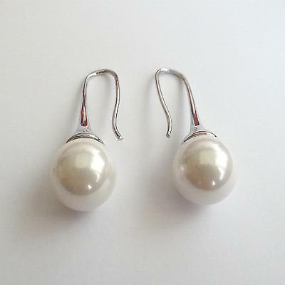 orecchini donna pendenti colore argento con perla