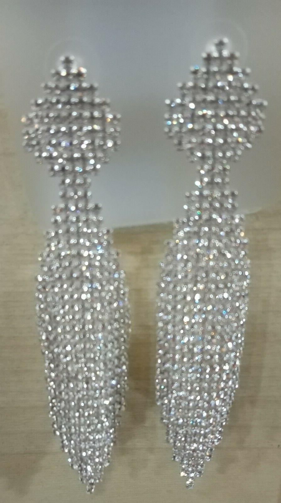 orecchini donna pendenti con strass bigiotteria anallergica