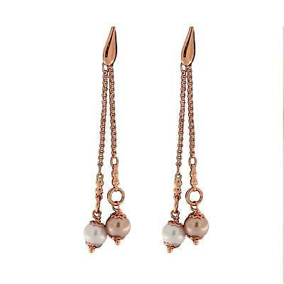 orecchini donna pendenti coor2014 in bronzo rosato