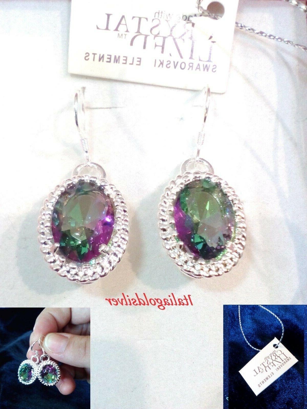 orecchini donna pendenti cristalli argento 925 swarovski