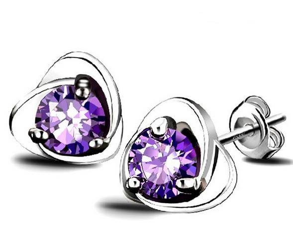 orecchini donna pendenti cristallo fiore rosa swarovsk