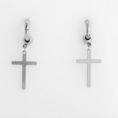 orecchini donna pendenti croce ciondolo grande idea