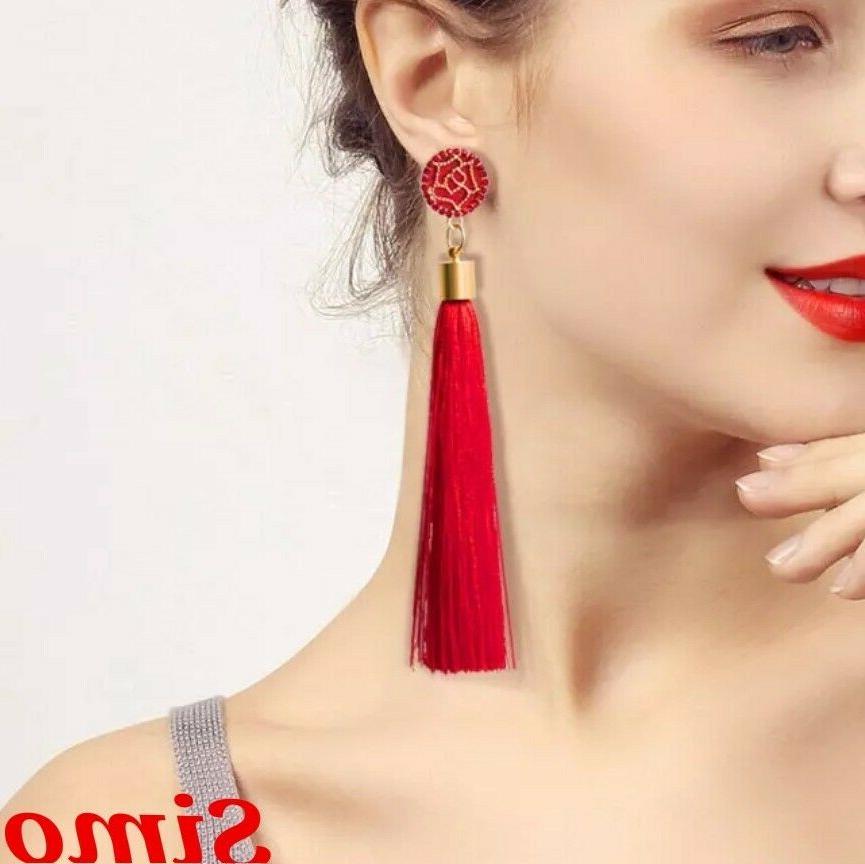 orecchini donna pendenti oro blu rosso nero