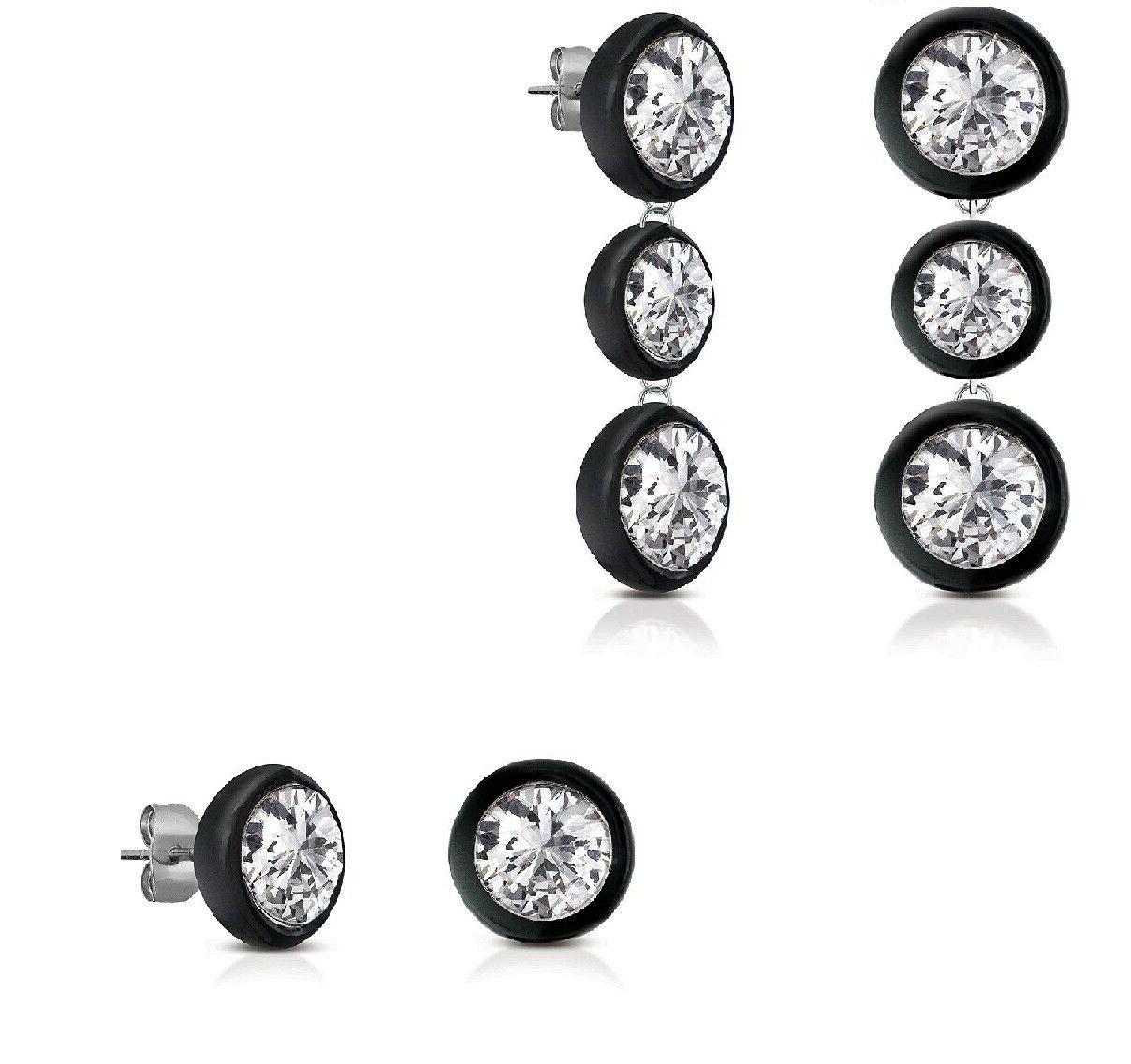 orecchini donna pendenti punto luce lobo acciaio