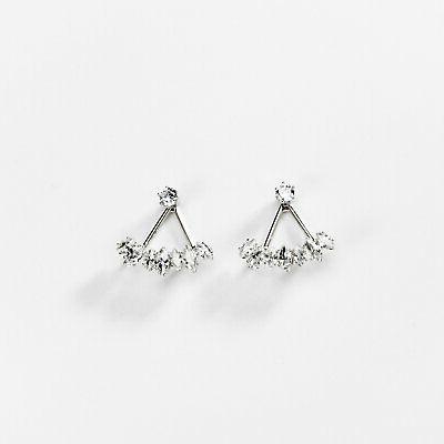 orecchini donna pendenti triangoli preziosi zirconi earrings