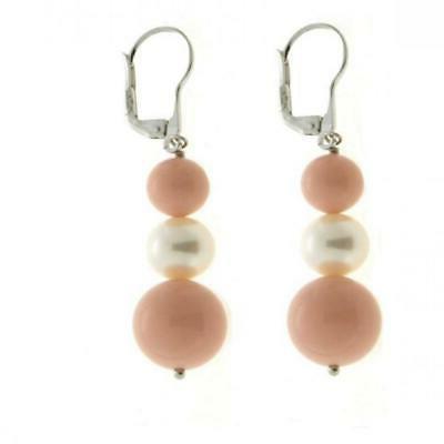 orecchini donna per2467 madreperla oro rosa