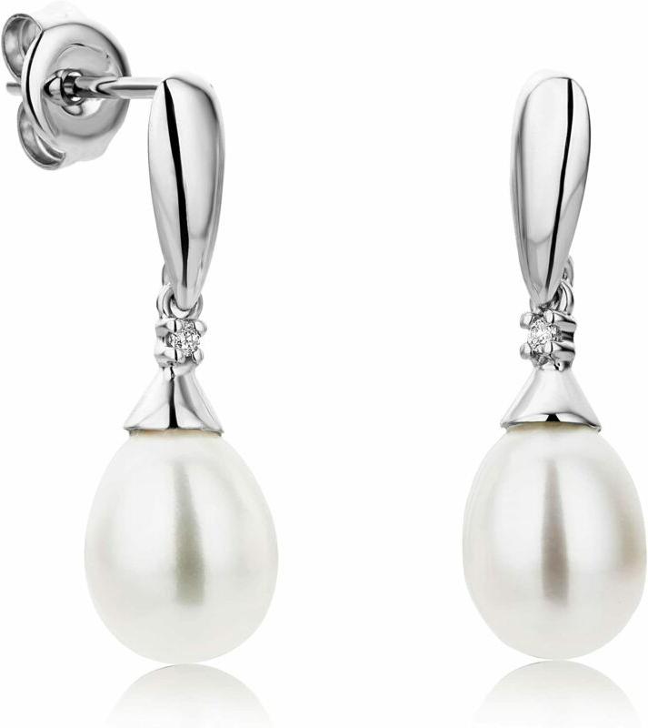 orecchini donna perle di fiume pendenti con