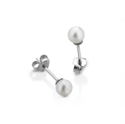 orecchini donna perle naturali coltivate argento made